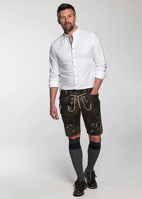beckert-thumsee-hirschlederhose-kurz-nussbaum-mit-stickerei image 1
