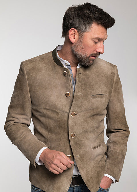 beckert-chester-lederjacke-schotter-ziegenvelours image 2