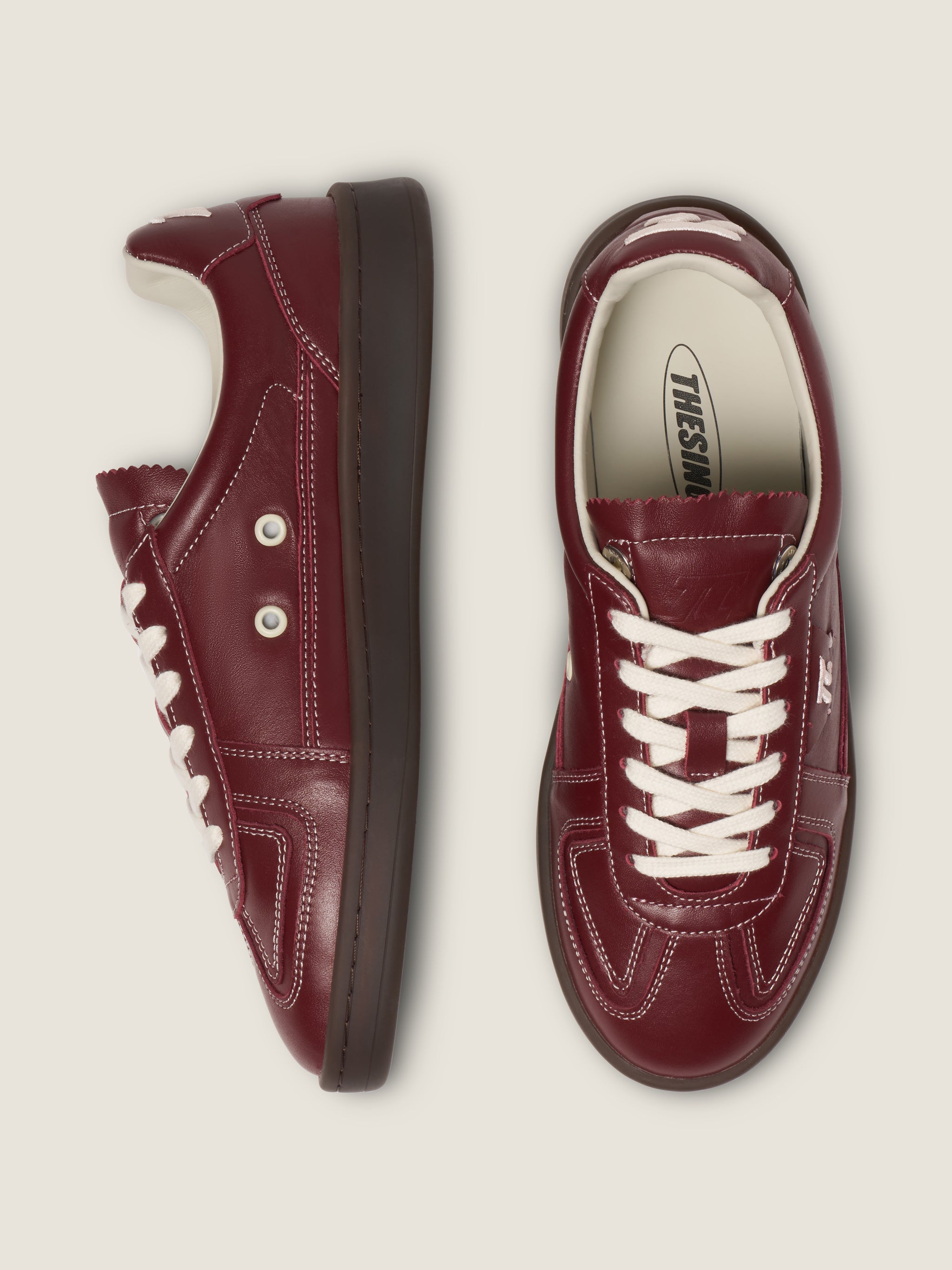 thesing-big-bang-sneaker-bordeaux-matt-leder-gummisohle image 5