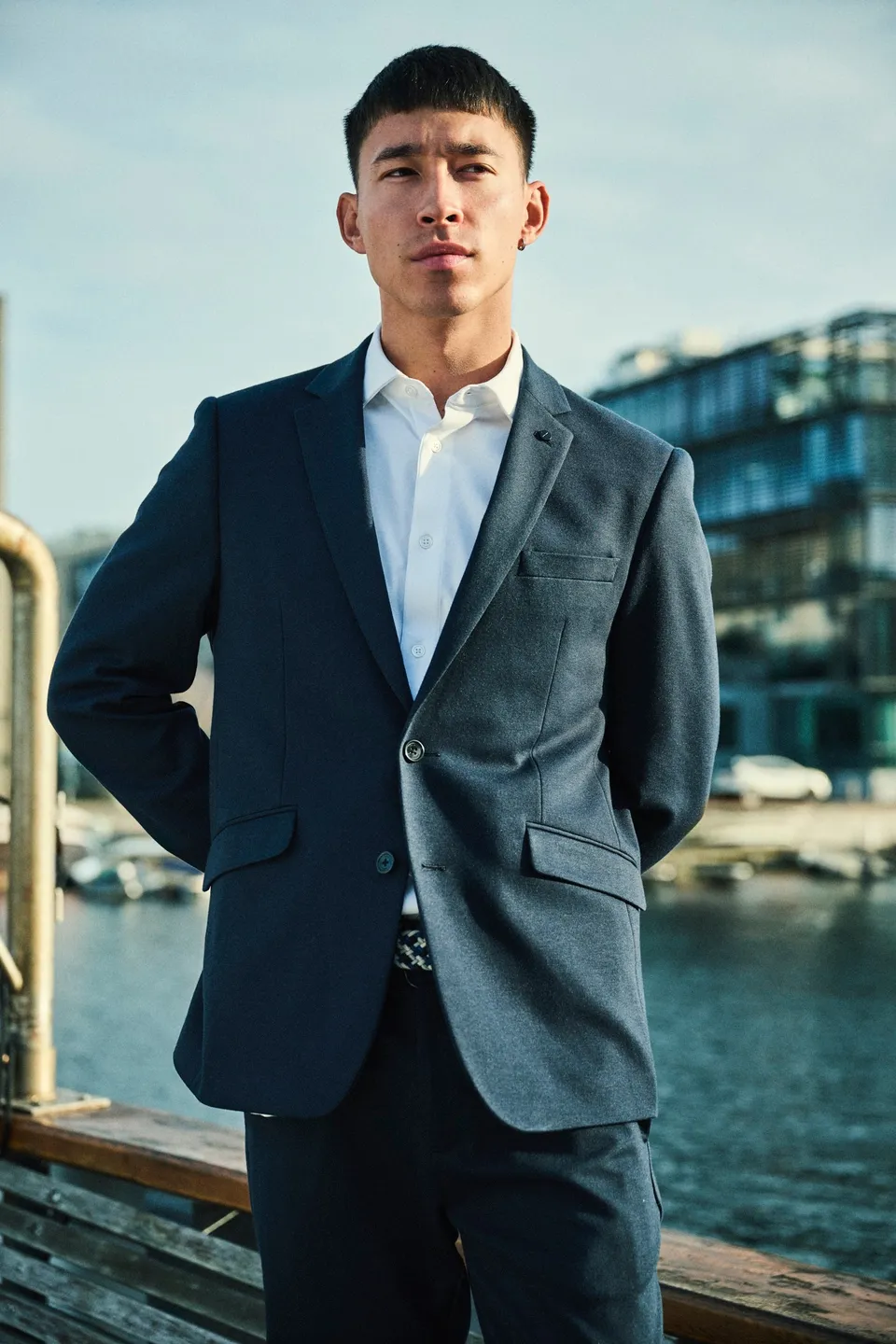 clean-cut-copenhagen-milano-stretch-jersey-blazer-navy image 1