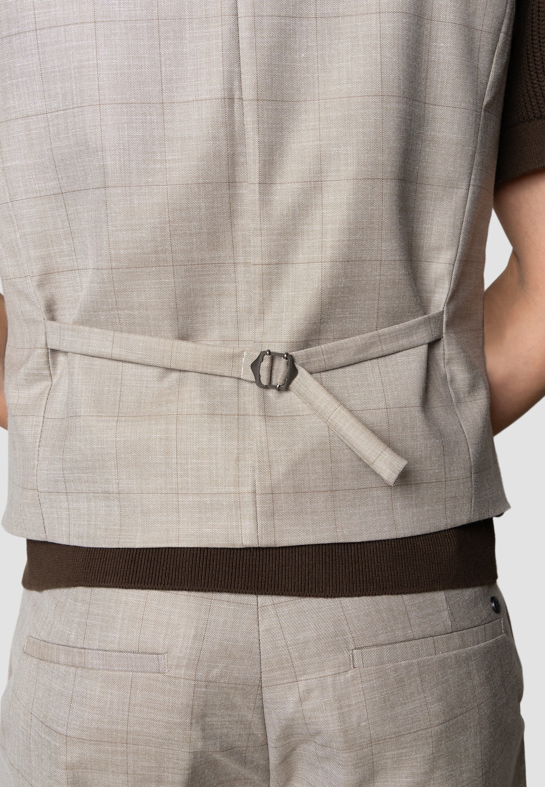 clean-cut-copenhagen-mateo-weste-herren-braun-karo-melange image 4