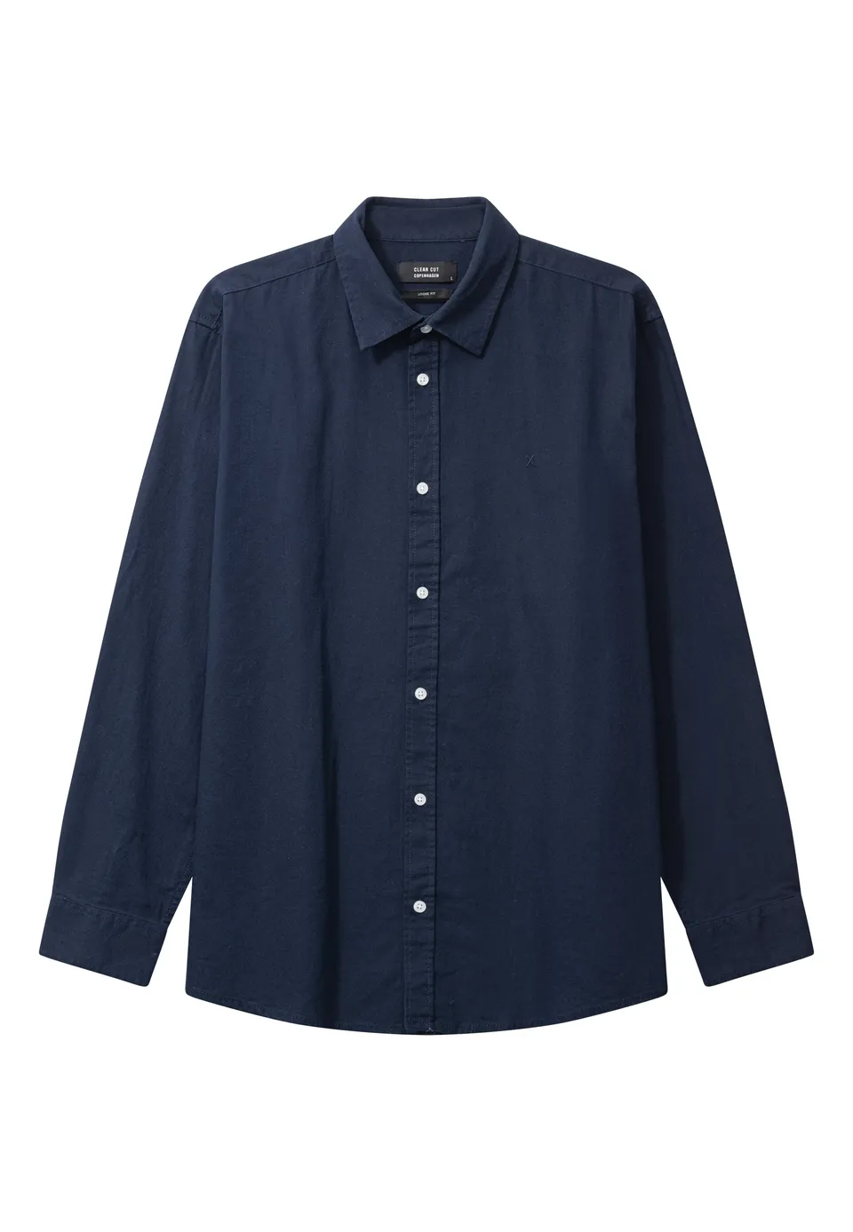 clean-cut-copenhagen-luca-leinenhemd-navy-herren image 1