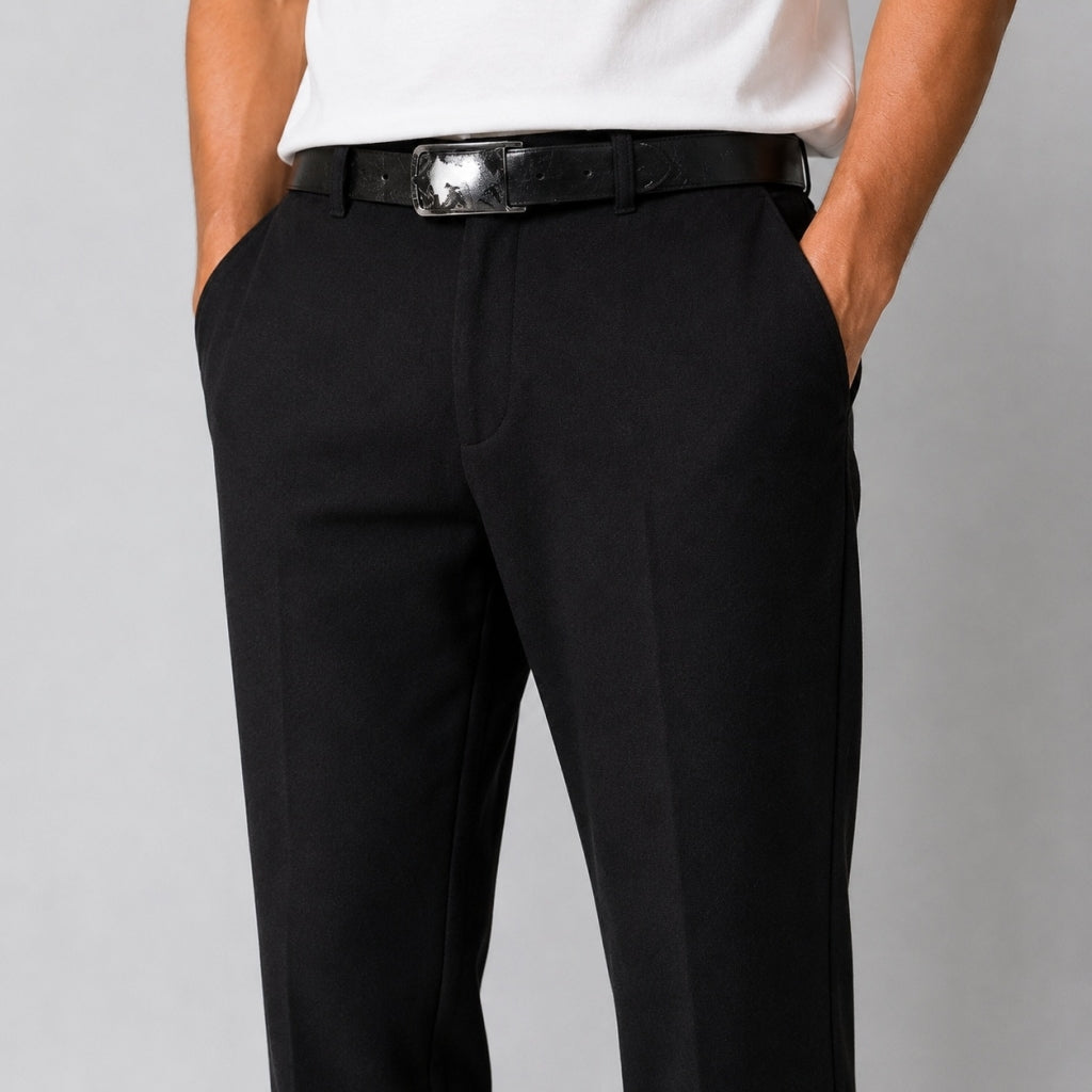 clean-cut-copenhagen-barcelona-flanell-hose-herren-schwarz-stretch image 2