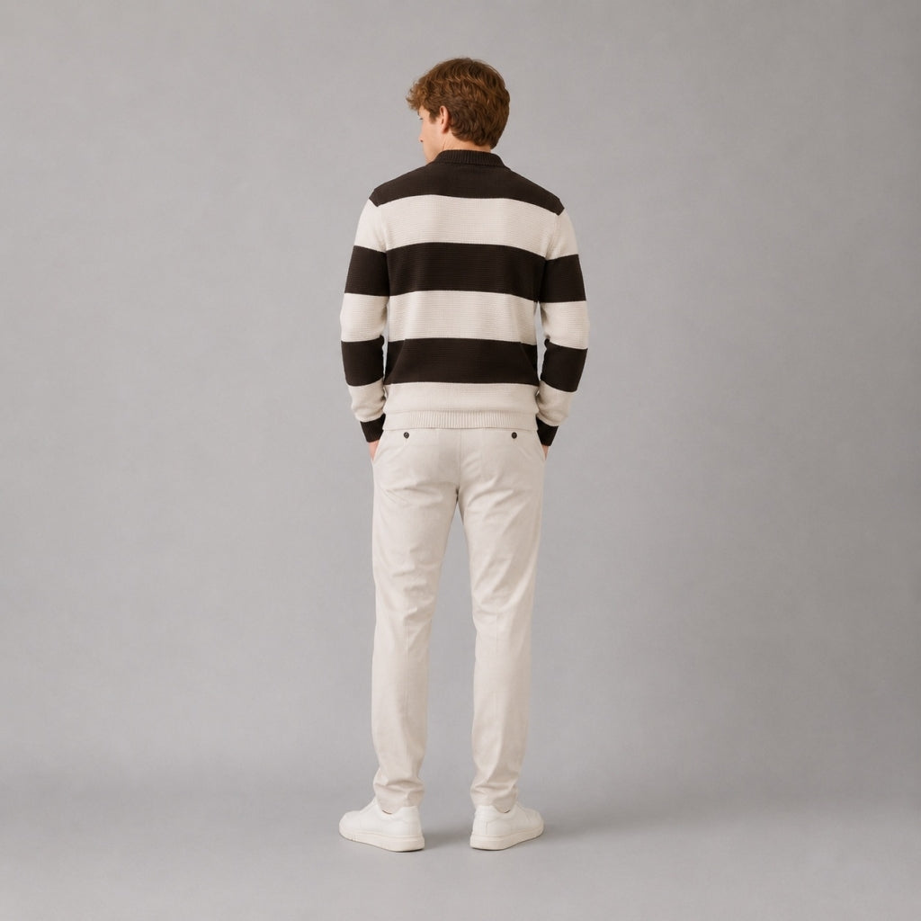 clean-cut-copenhagen-marvin-cashmere-polo-braun-stripe-strick image 5