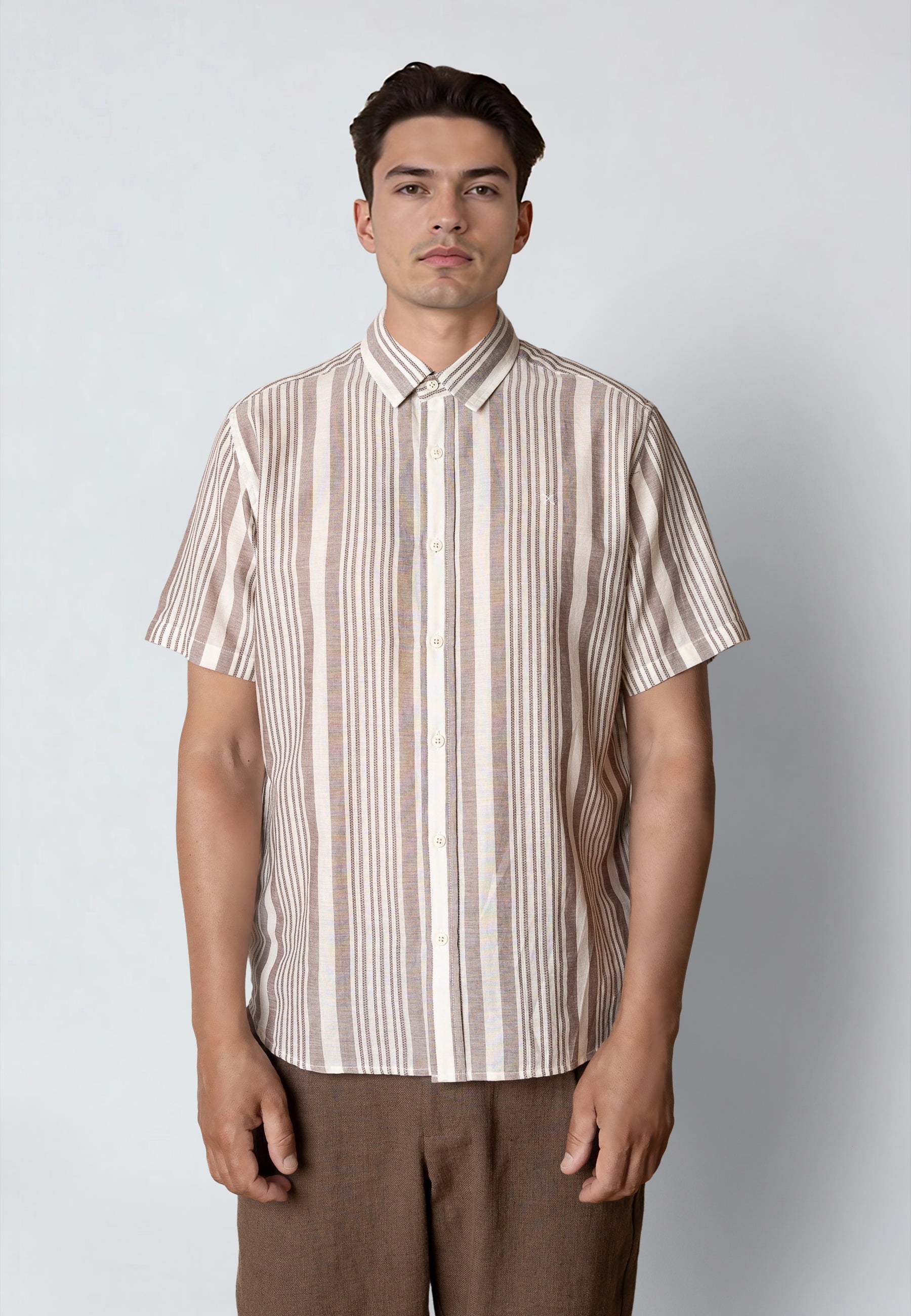 clean-cut-copenhagen-creed-s-s-hemd-shitake-baumwolle image 2