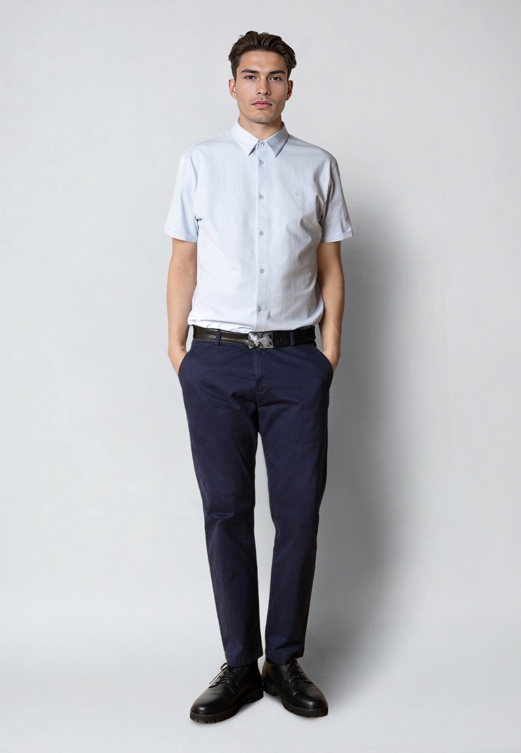 clean-cut-copenhagen-regular-twill-chinohose-navy-regular-fit image 3