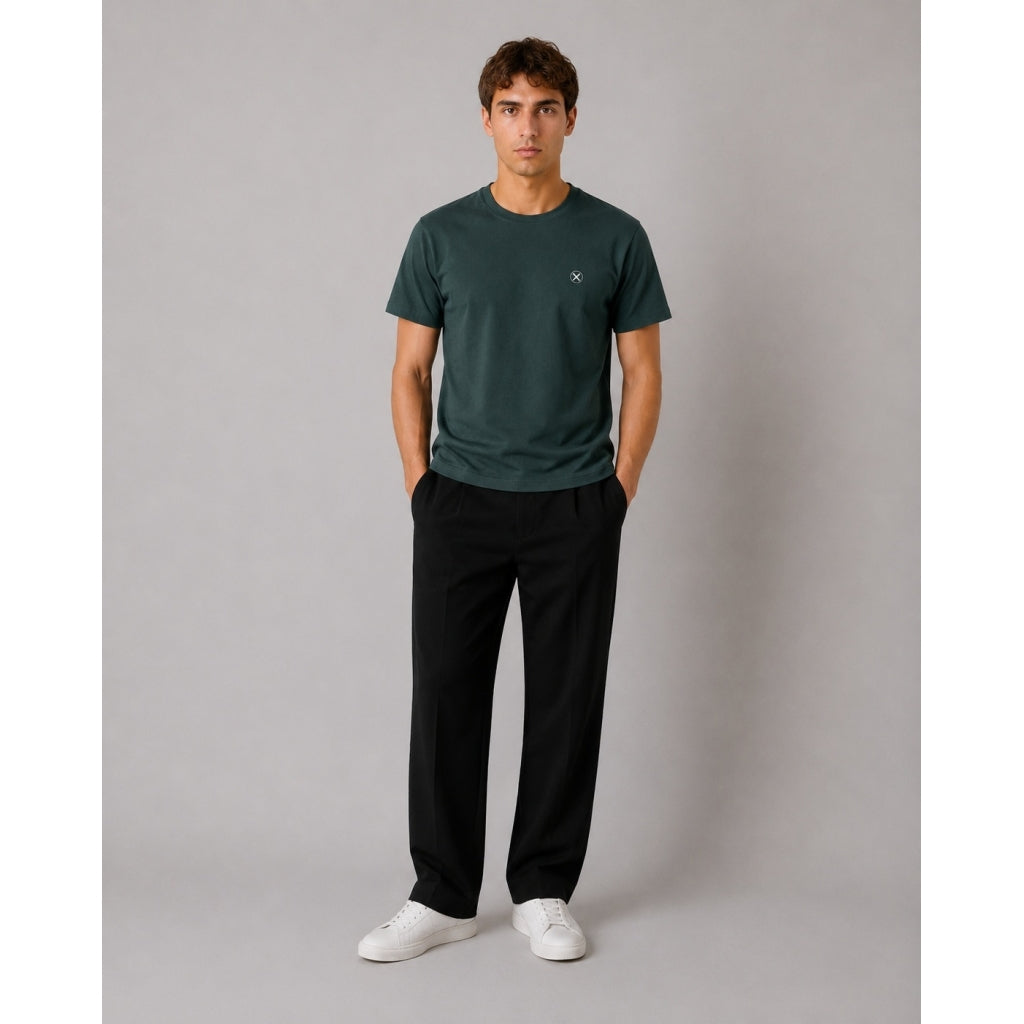 clean-cut-copenhagen-x-bio-t-shirt-forest-green-stretch image 2