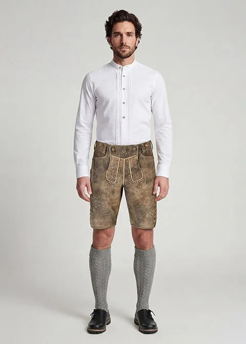 beckert-traunstein-wildbock-lederhose-mushroom-stickerei image 1
