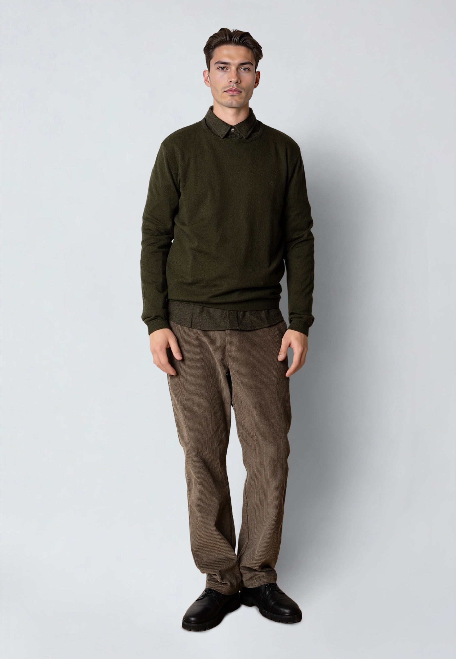 clean-cut-claude-strickpullover-rosin-melange-baumwolle image 2