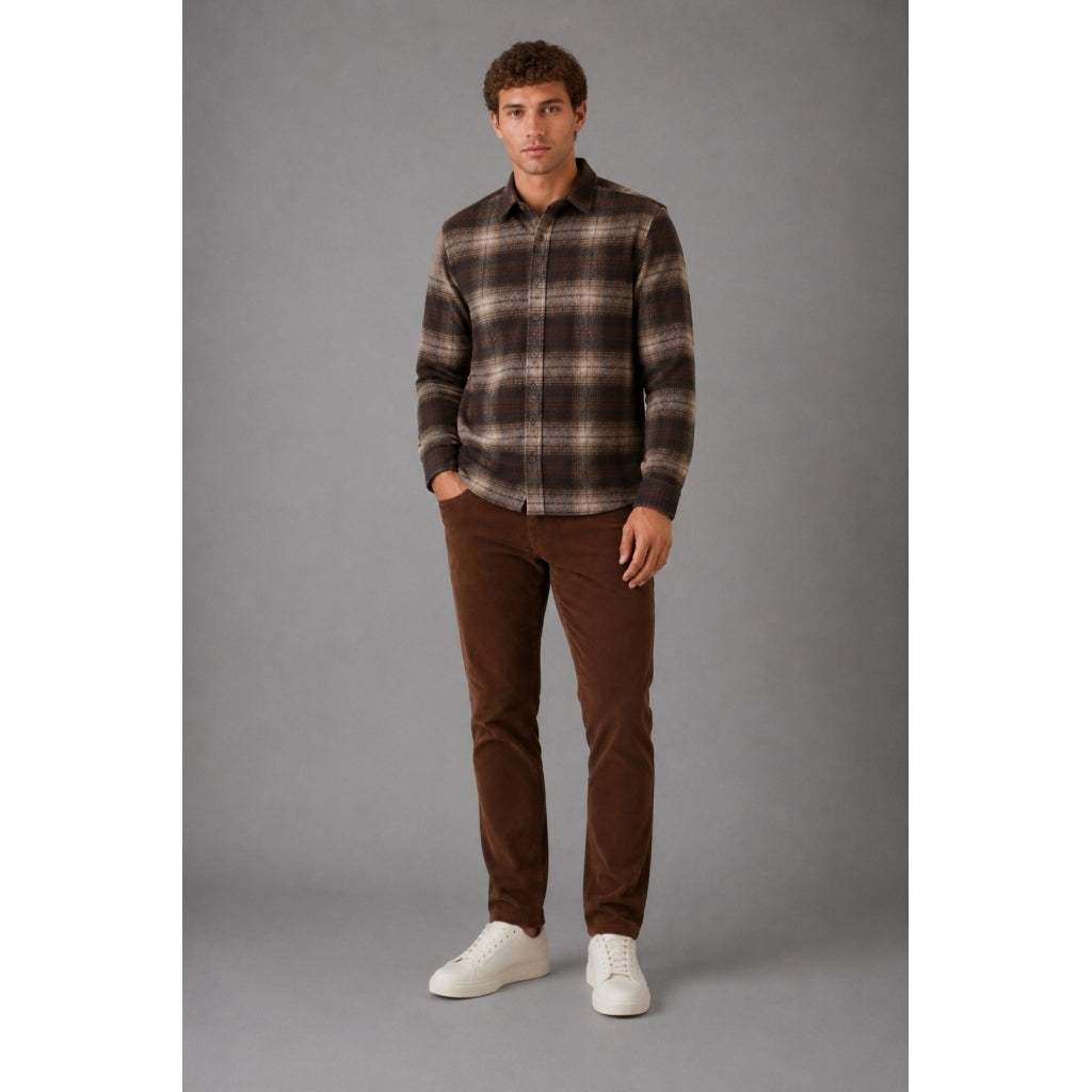 clean-cut-copenhagen-london-cordhose-herren-braun-stretch-regular image 4