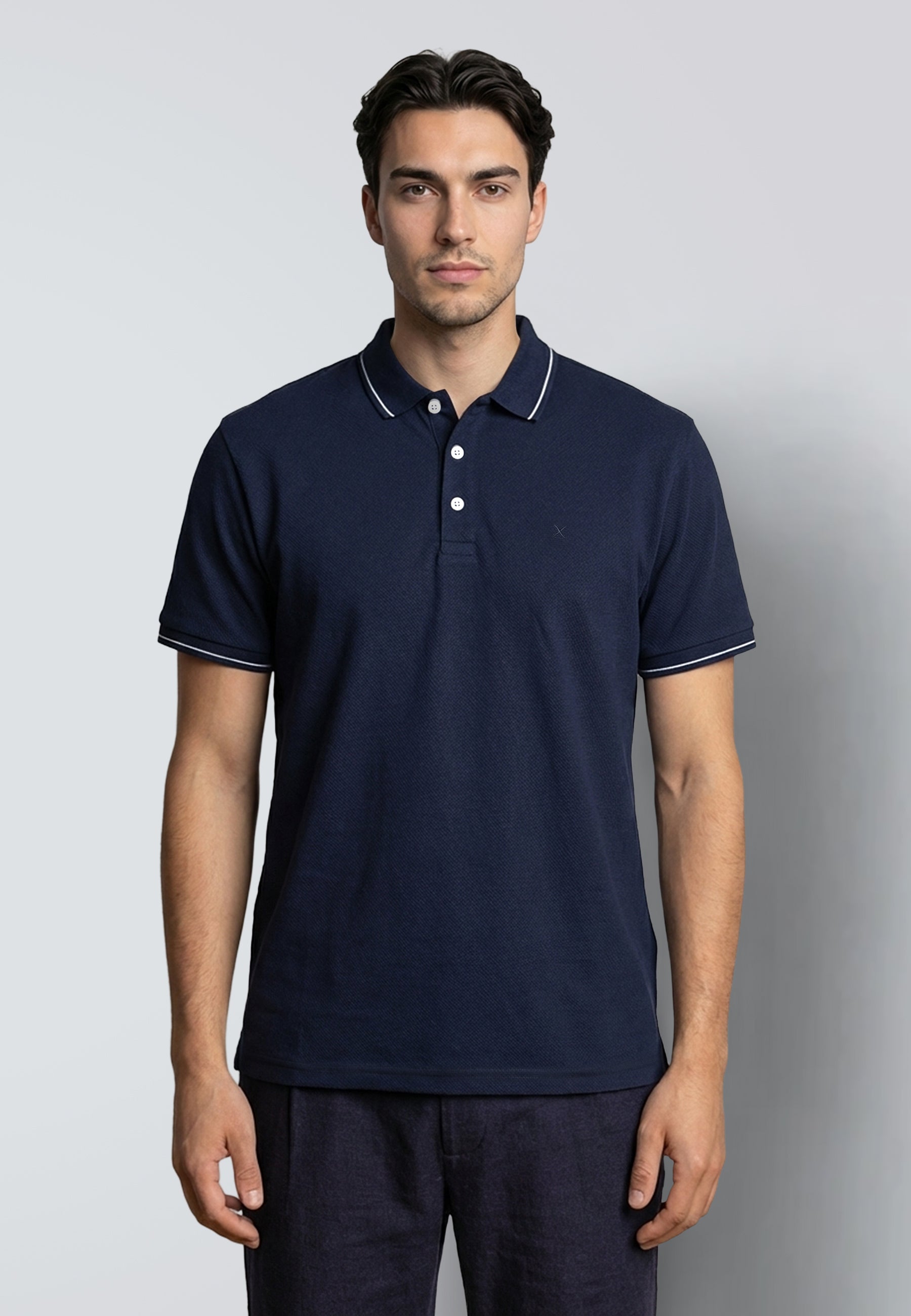 clean-cut-copenhagen-raphael-polo-navy-stretch image 3