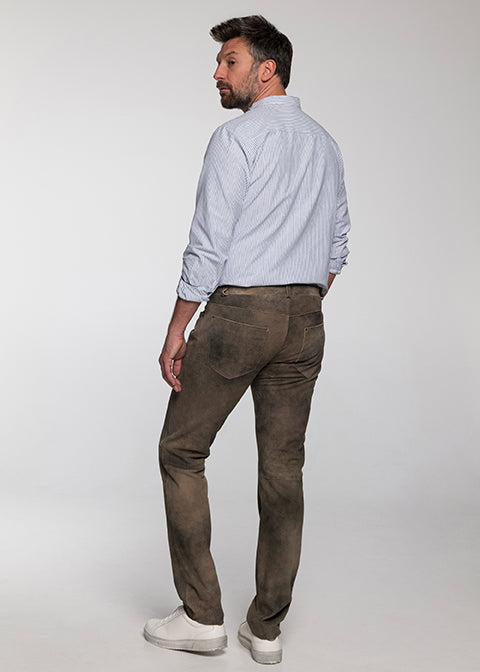 beckert-costa-lange-lederhose-smoke-ziegenvelours image 3