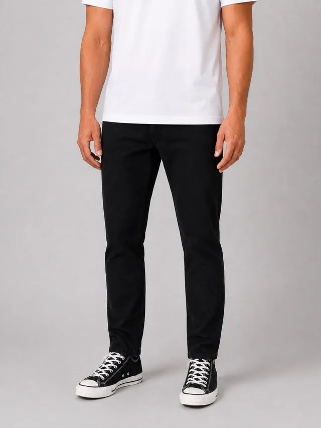 clean-cut-copenhagen-london-5-pocket-hose-schwarz-straight image 1