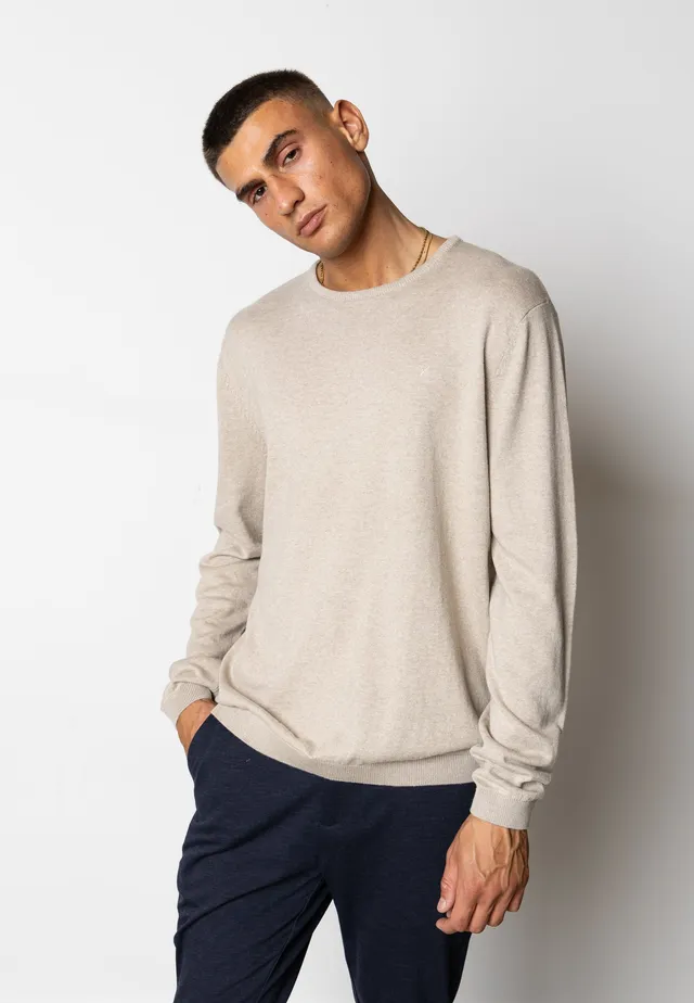 clean-cut-copenhagen-claude-strickpullover-ecru-melange image 1