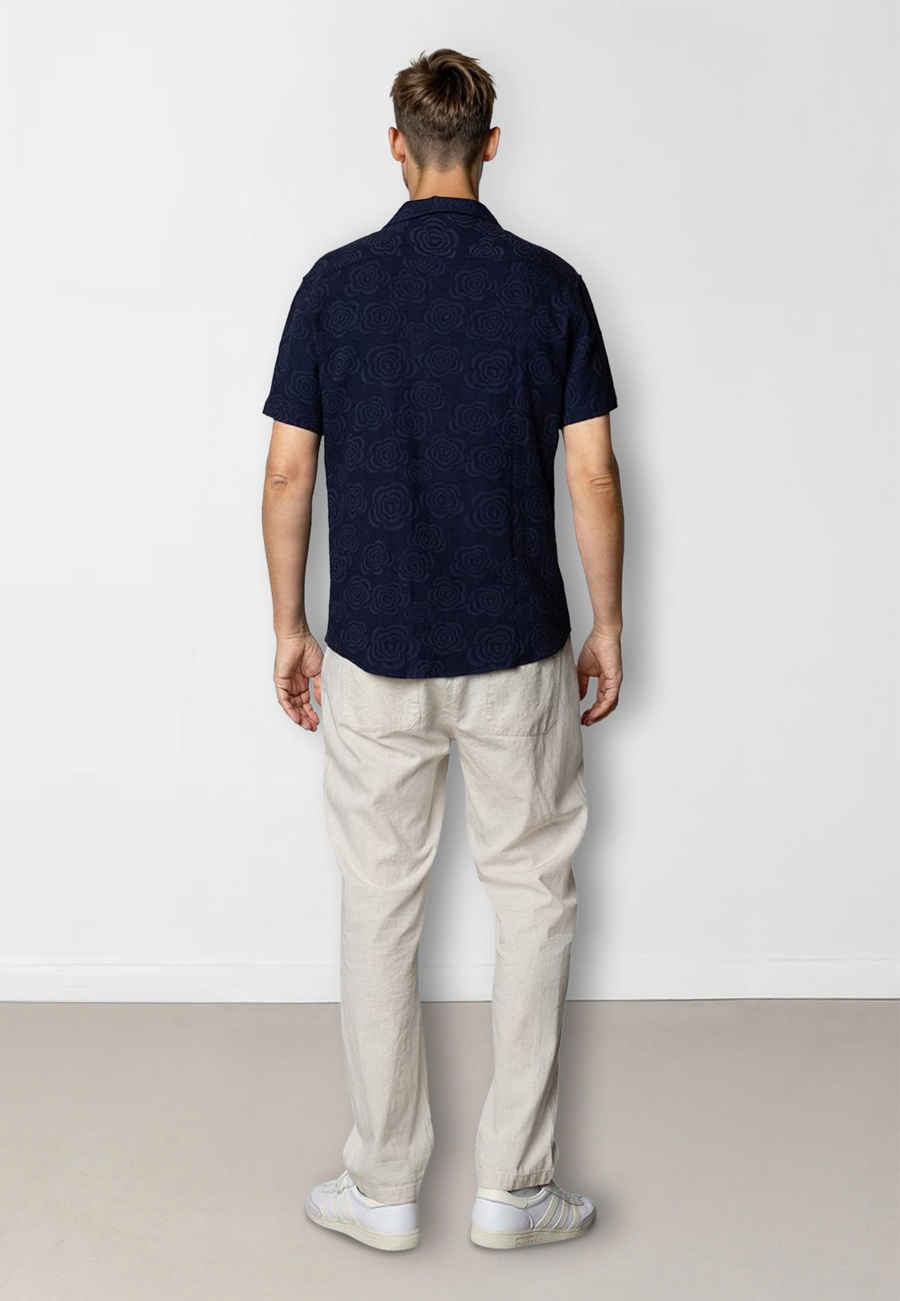 clean-cut-copenhagen-carter-herren-hemd-ecru-jacquard image 8