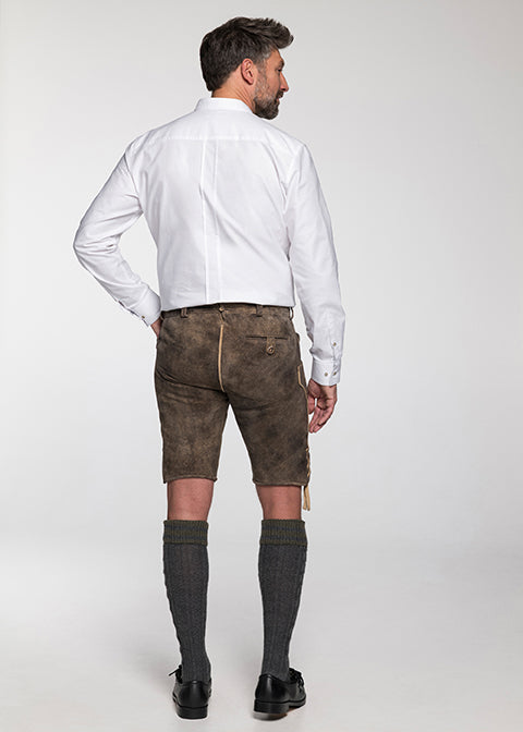 beckert-lederhosen-moses-kurze-lederhose-tabacco-stickerei image 2