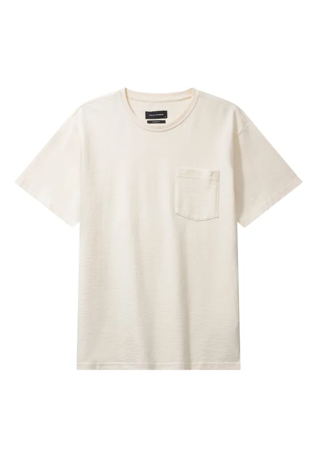 clean-cut-copenhagen-calton-t-shirt-ecru-brusttasche image 1