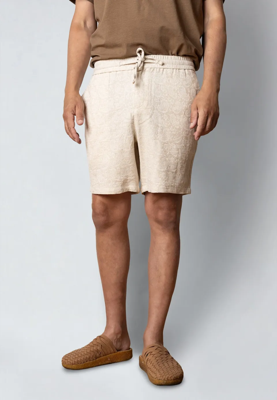 clean-cut-copenhagen-forde-shorts-herren-ecru-baumwolle-l image 1
