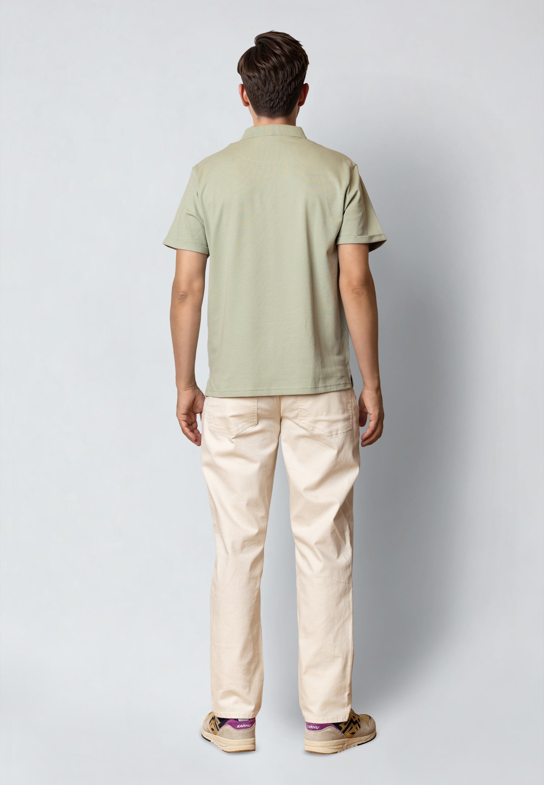 clean-cut-copenhagen-silkeborg-polo-herren-desert-sage image 4