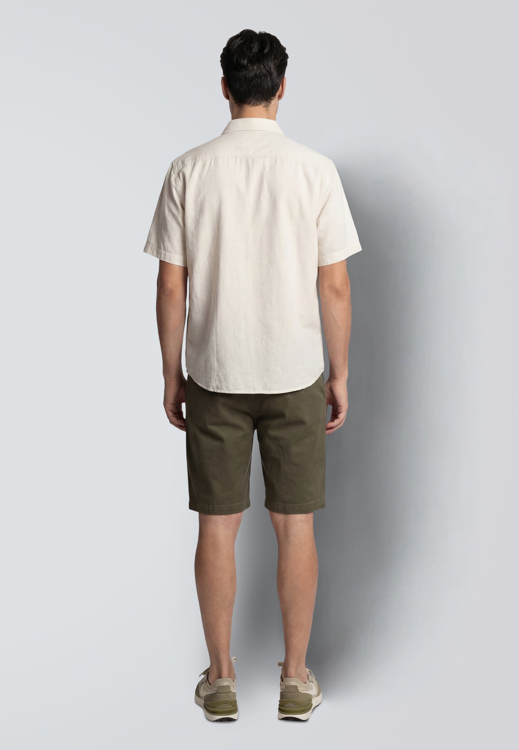 clean-cut-copenhagen-mitchell-twill-shorts-army-chino-stretch image 4