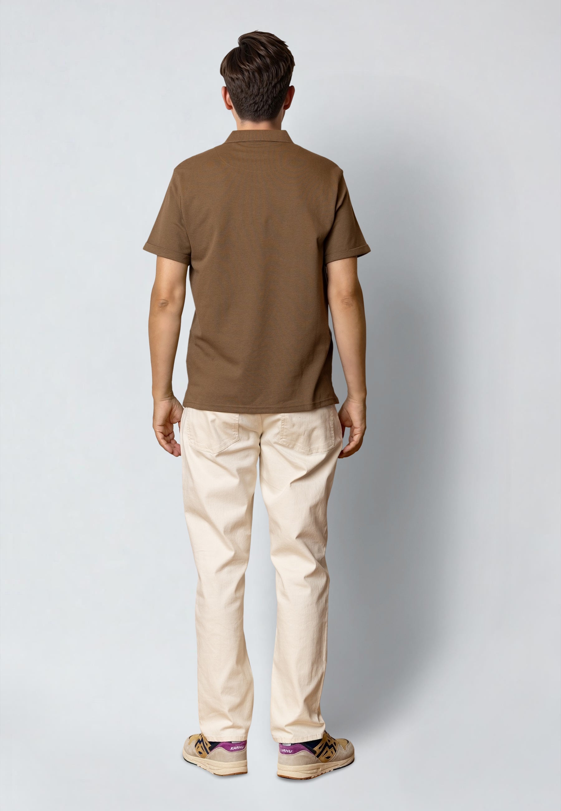 clean-cut-copenhagen-silkeborg-stretch-polo-shitake-baumwolle image 4