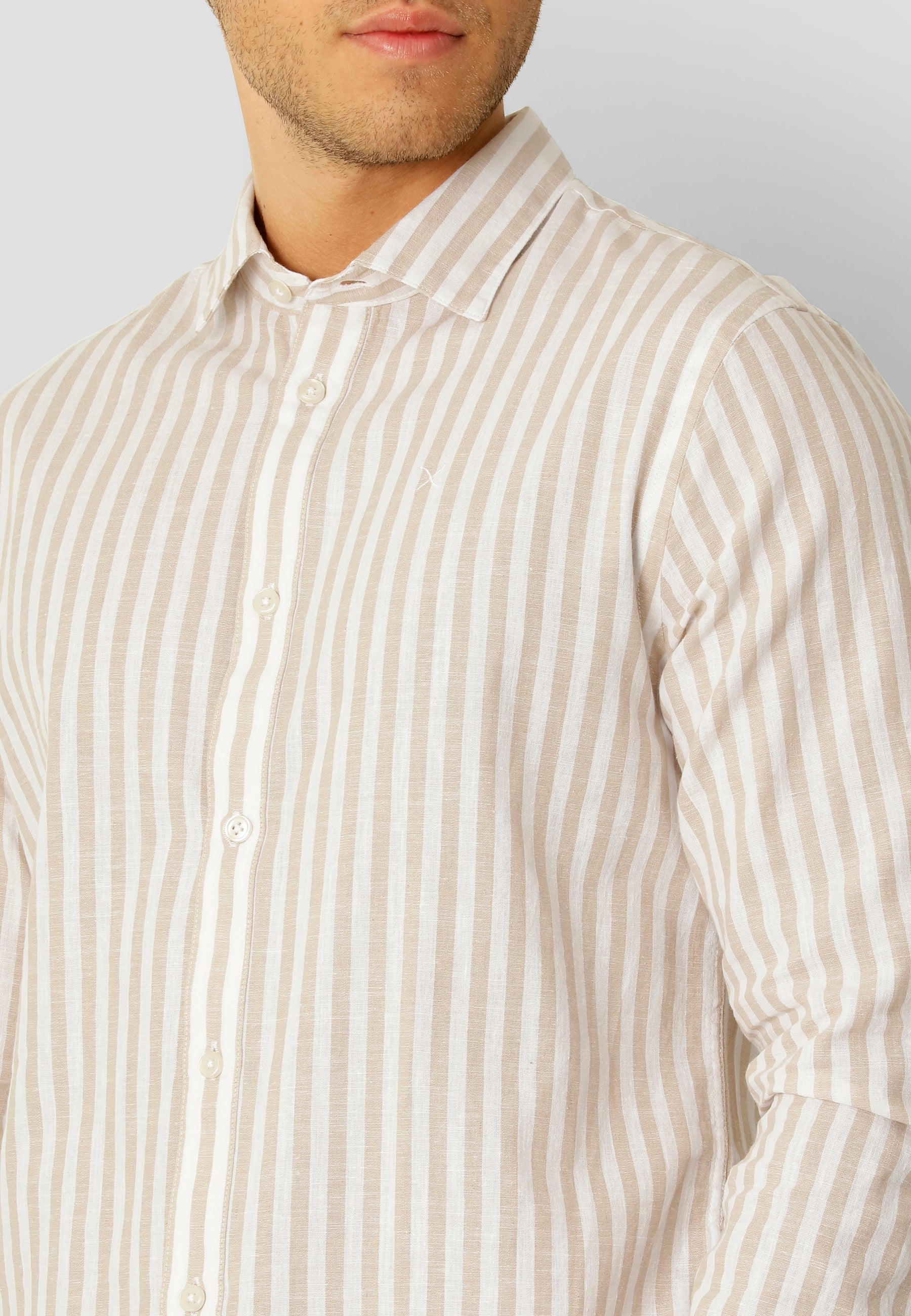 clean-cut-copenhagen-jamie-leinenhemd-herren-sand-ecru image 3