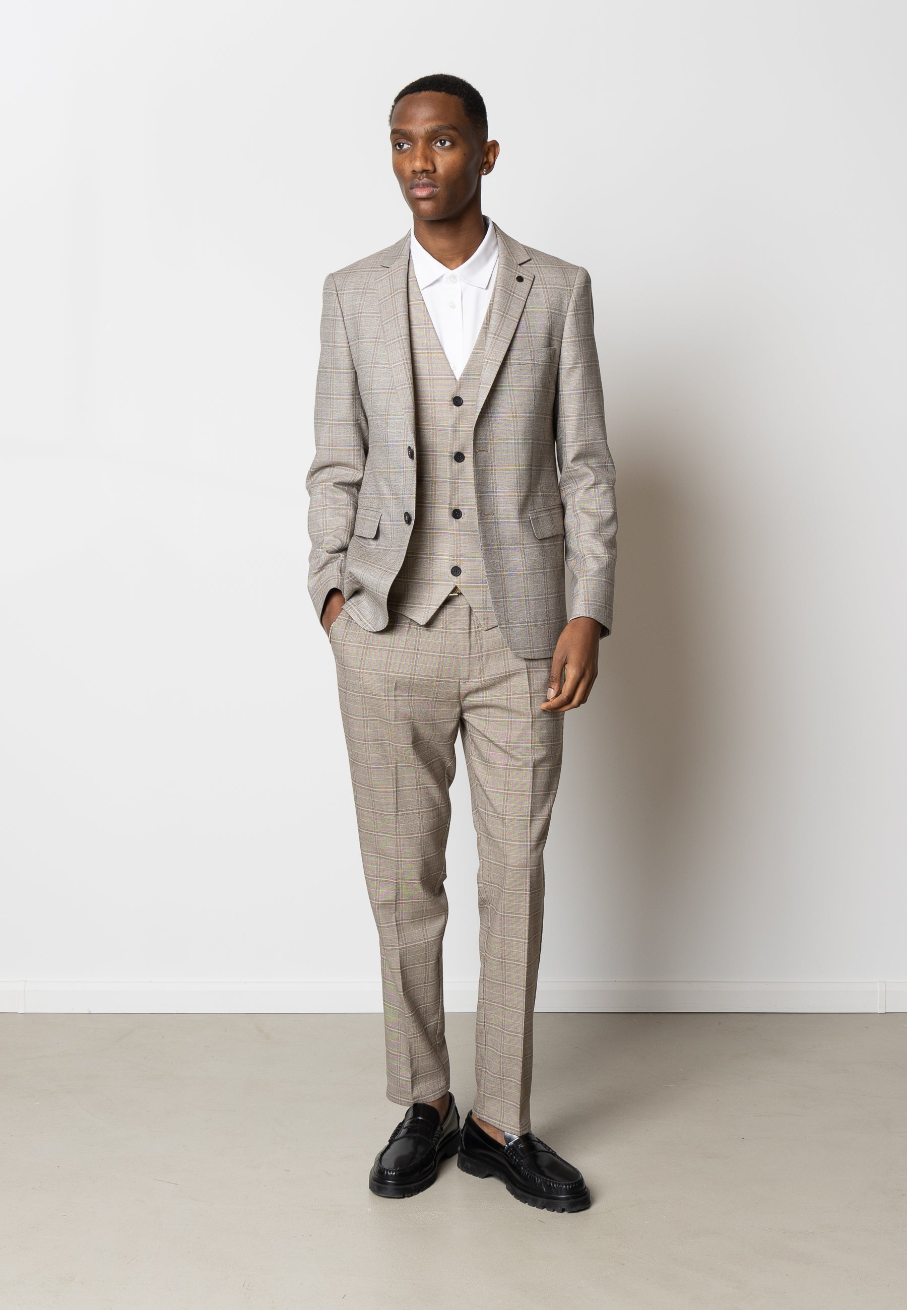 clean-cut-copenhagen-storm-blazer-kariert-braun-check image 5