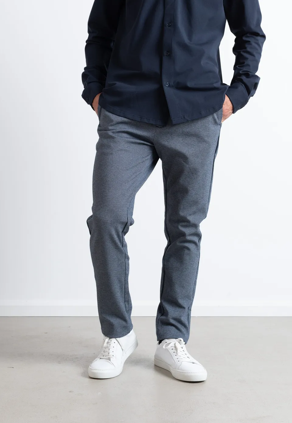 clean-cut-copenhagen-milano-jersey-hose-herren-denim-melange image 1