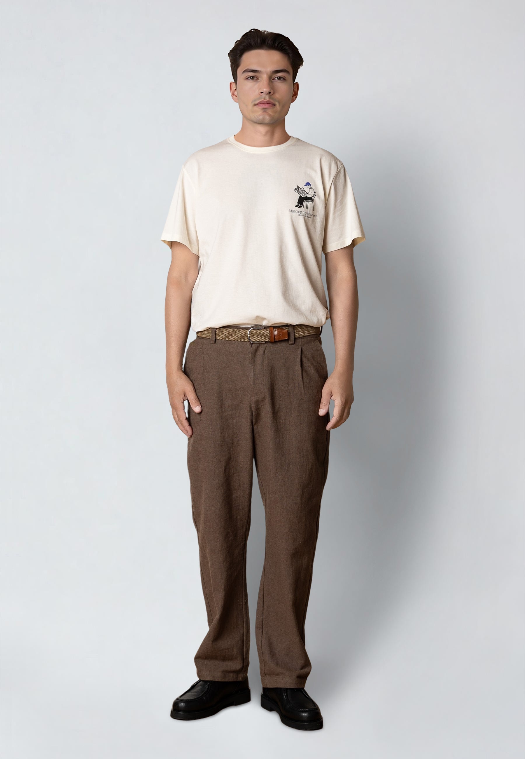clean-cut-copenhagen-florence-herren-hose-shitake-leinen image 2