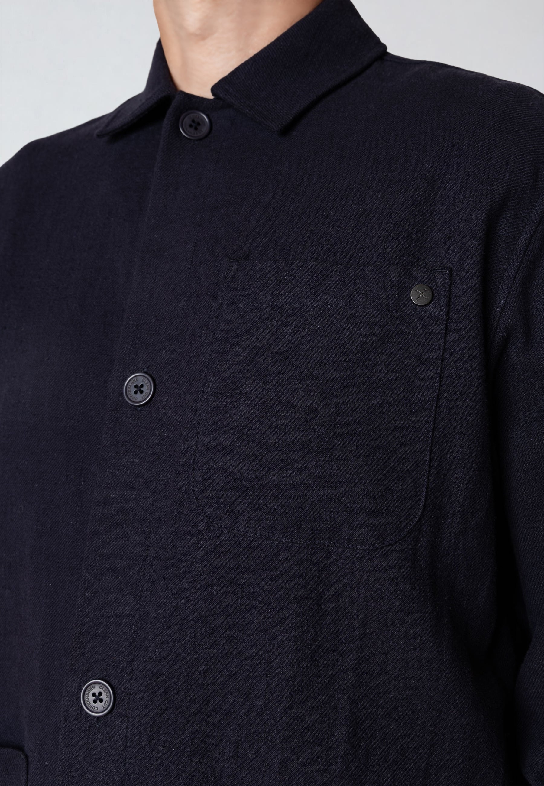 clean-cut-copenhagen-chester-jacke-navy-baumwolle-leinen-m image 3