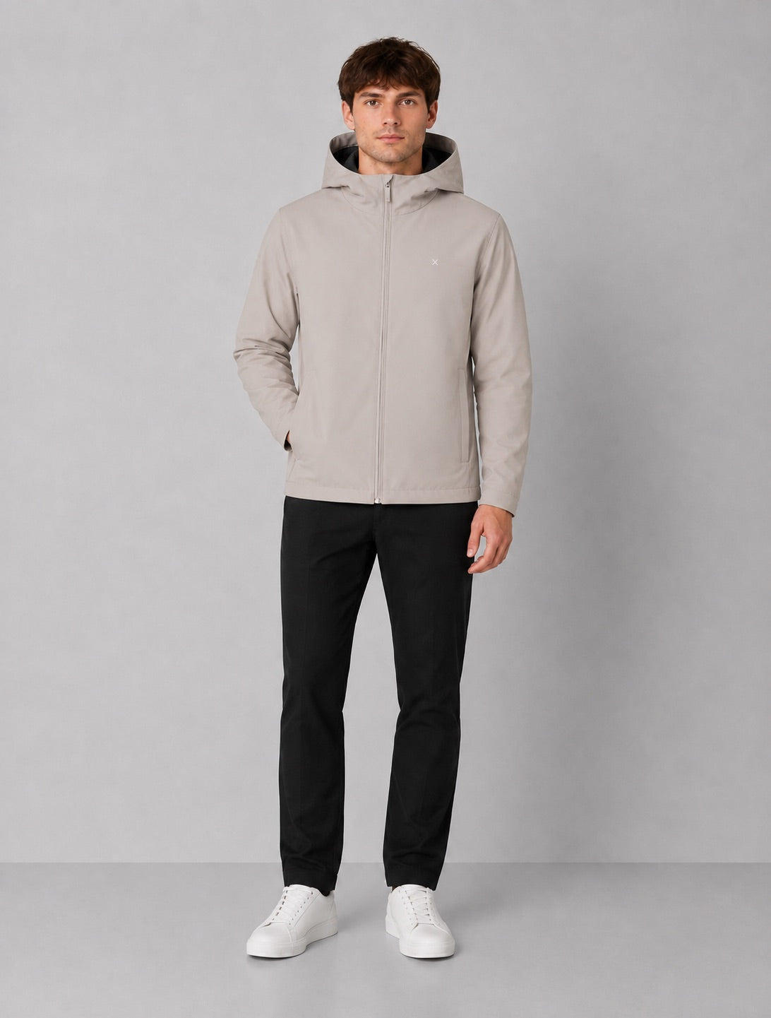 clean-cut-copenhagen-noah-jacke-brindle-beige-wasserdicht image 3