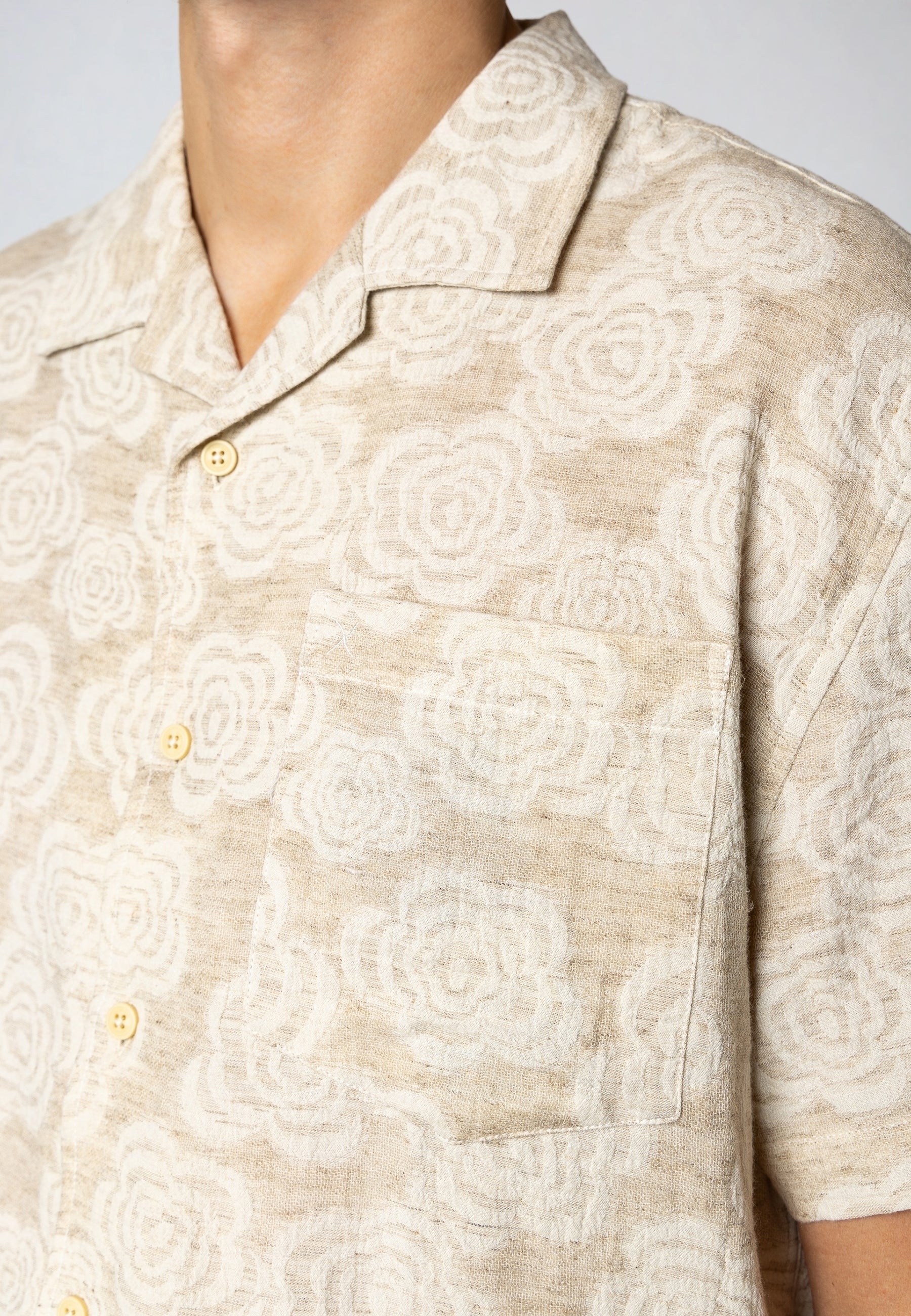 clean-cut-copenhagen-carter-herren-hemd-ecru-jacquard image 2