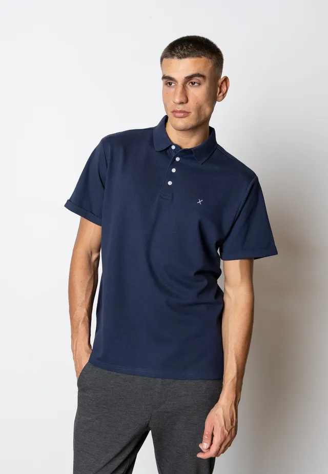 clean-cut-copenhagen-silkeborg-polo-navy-baumwolle image 1