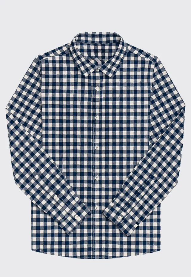 clean-cut-copenhagen-birkely-hemd-herren-navy-kariert-baumwolle image 1