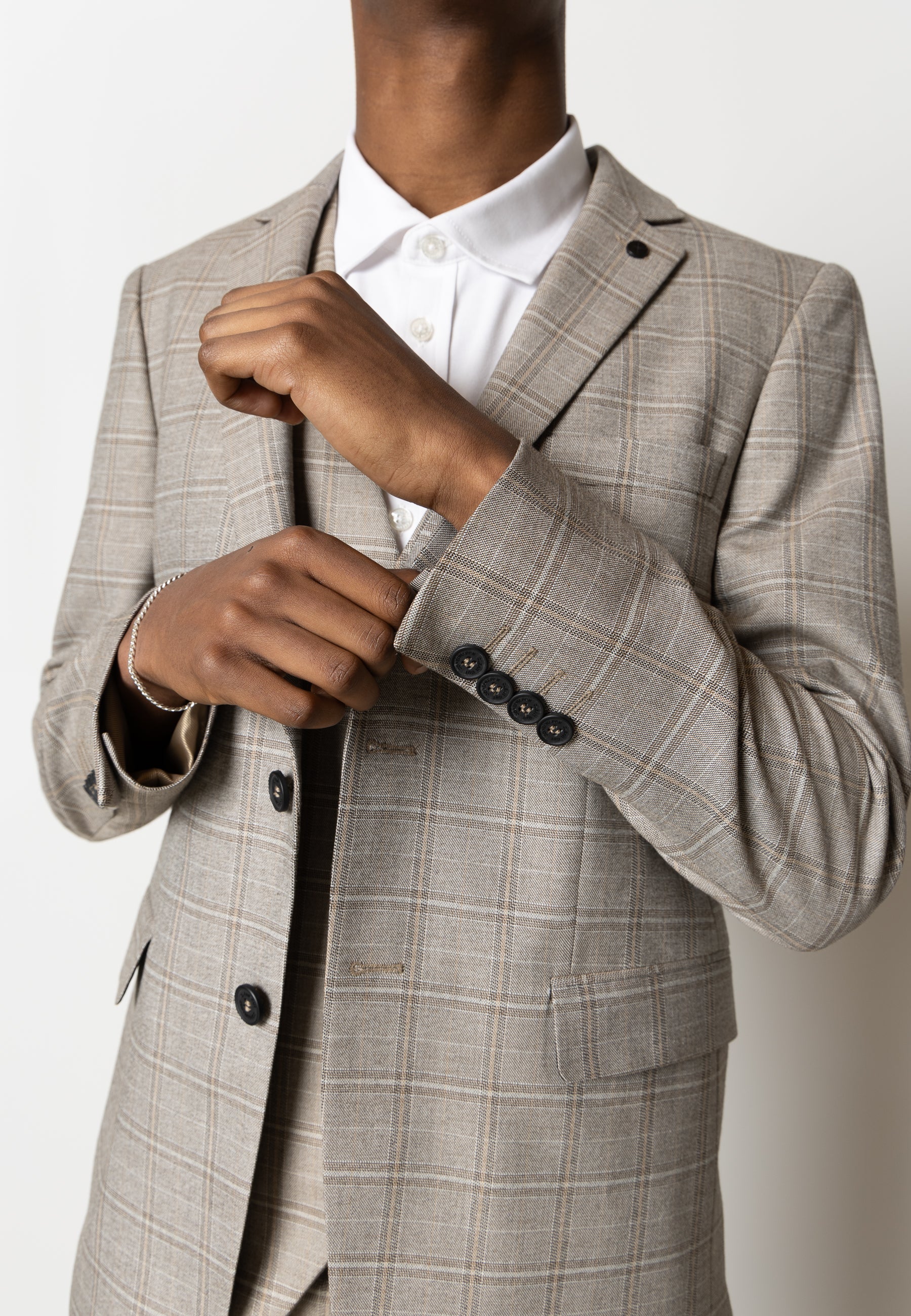 clean-cut-copenhagen-storm-blazer-kariert-braun-check image 4