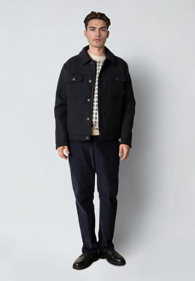 clean-cut-copenhagen-luke-wool-jacke-dark-navy-wollmix image 1