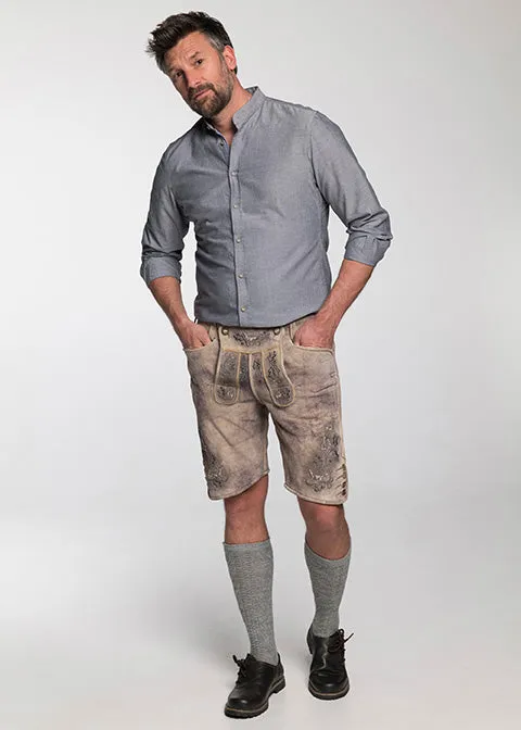beckert-lederhosen-lustenau-trachtenlederhose-baileys-kurz image 1