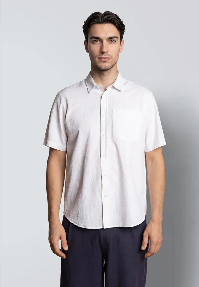 clean-cut-copenhagen-luca-cotton-hemd-wei-kurzarm image 1