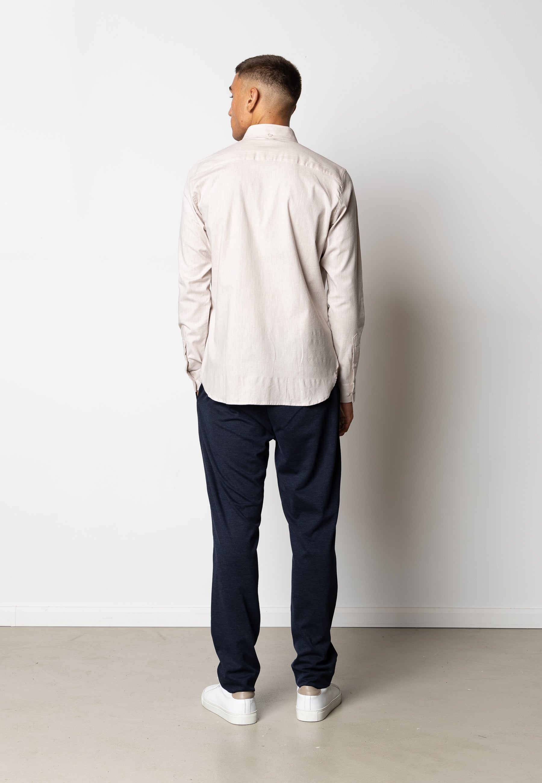 clean-cut-copenhagen-oxford-stretch-hemd-sand-melange image 6