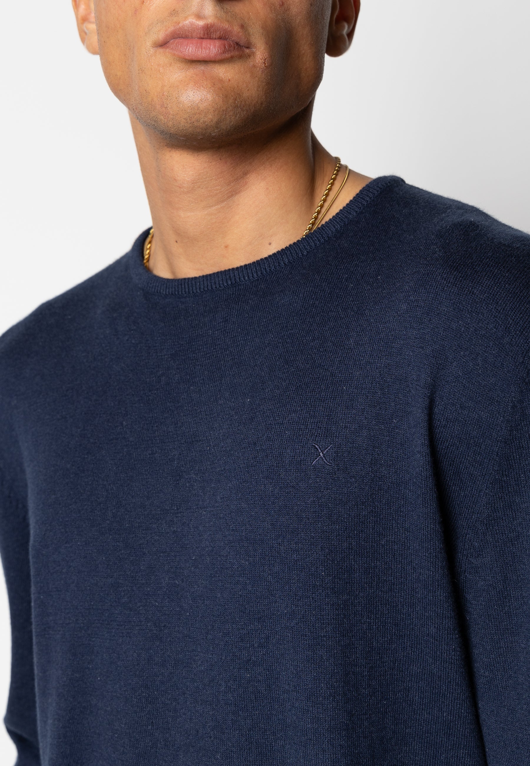 clean-cut-copenhagen-claude-pullover-herren-navy-melange image 3