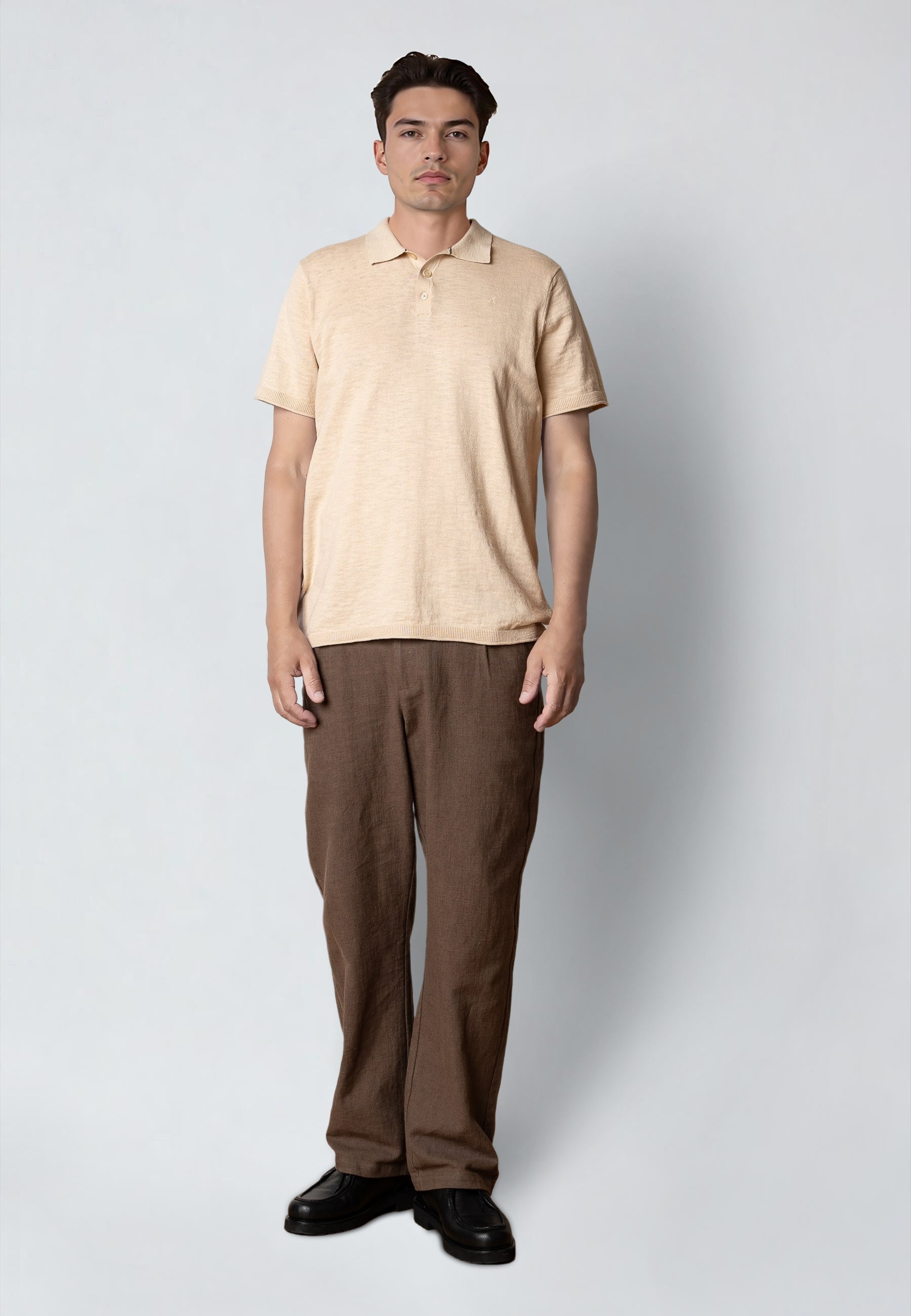 clean-cut-copenhagen-thomas-knitted-polo-herren-ecru image 2