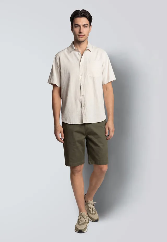 clean-cut-copenhagen-mitchell-twill-shorts-army-chino-stretch image 1