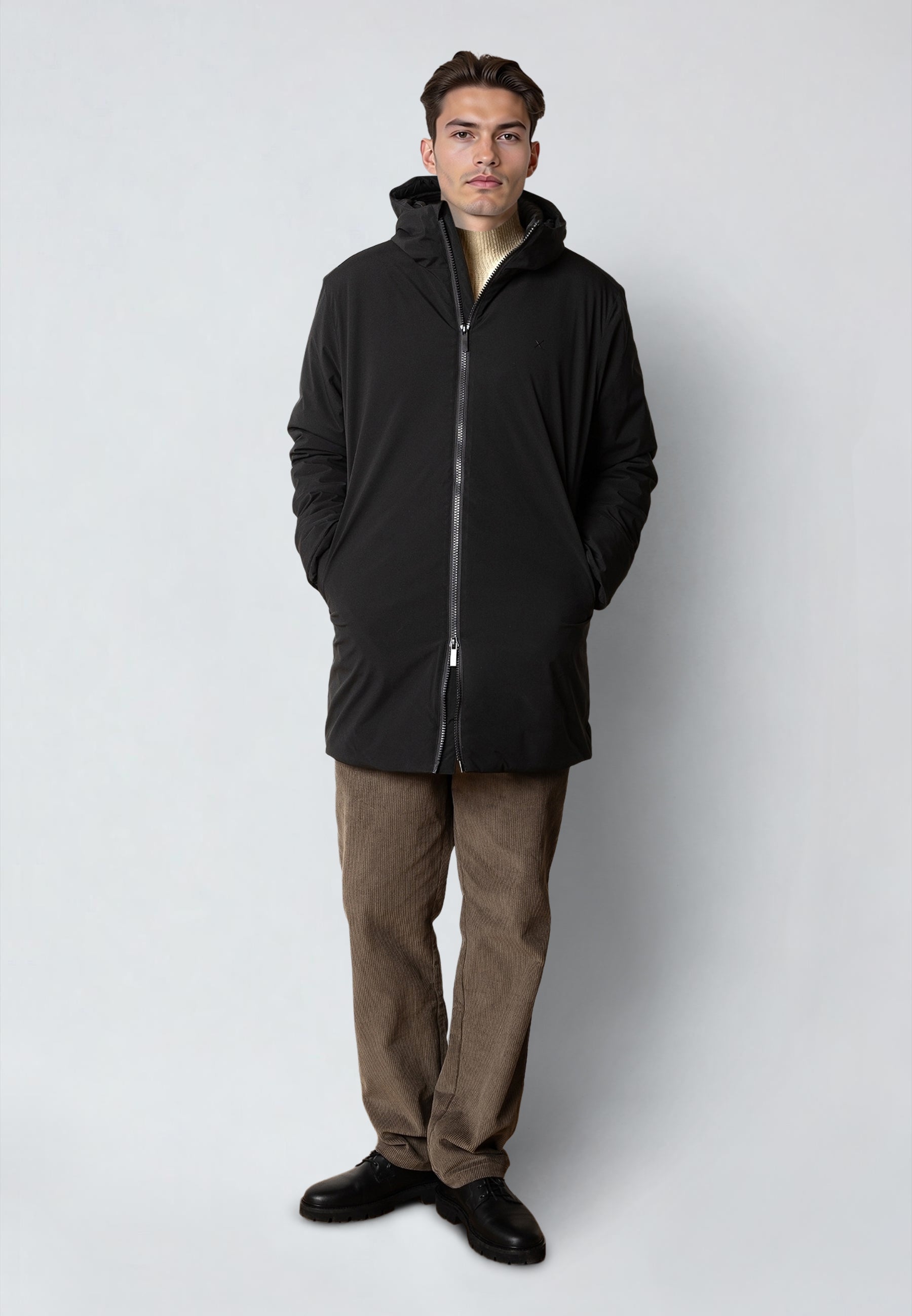 clean-cut-copenhagen-rasmus-parka-herren-schwarz-wattiert image 2
