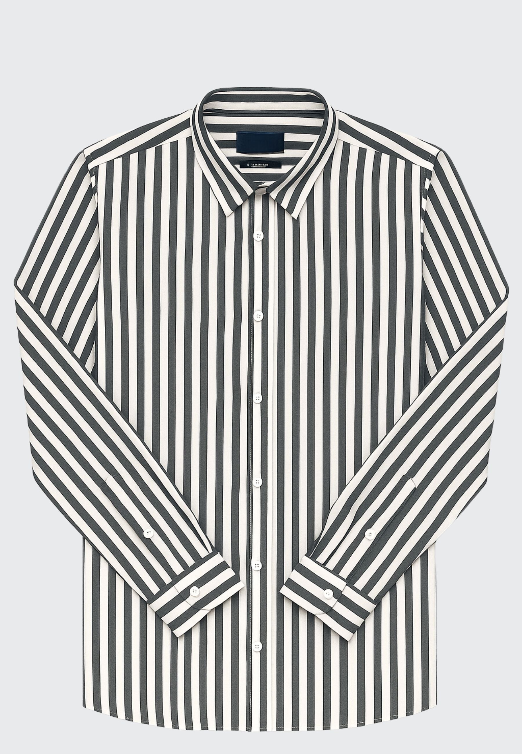 clean-cut-copenhagen-sandholm-hemd-herren-grau-gestreift image 1