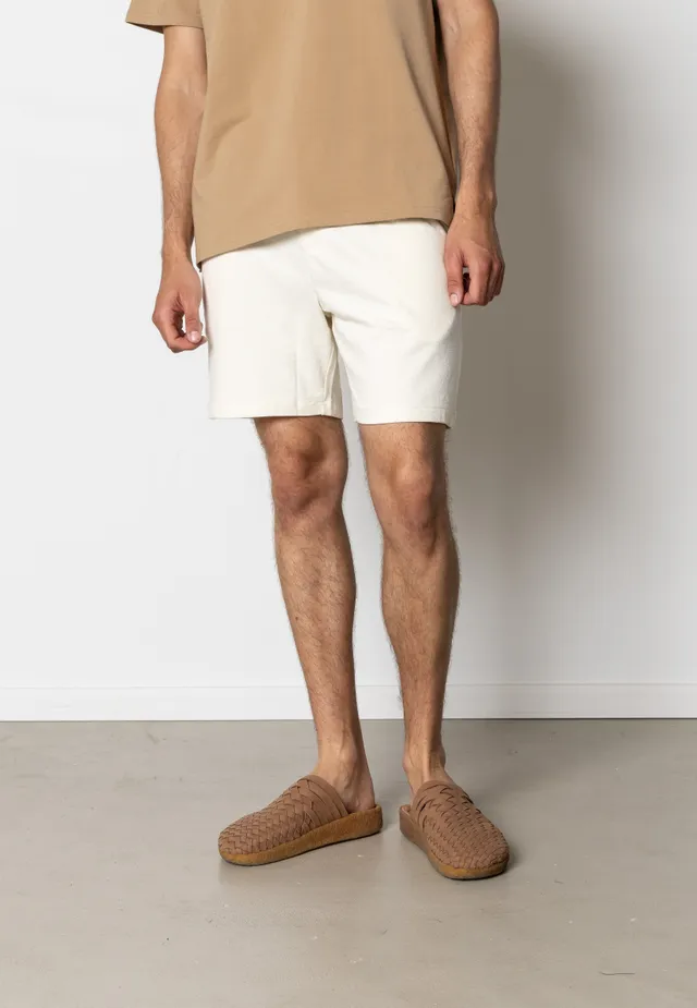 clean-cut-copenhagen-calton-shorts-herren-ecru-baumwolle image 1