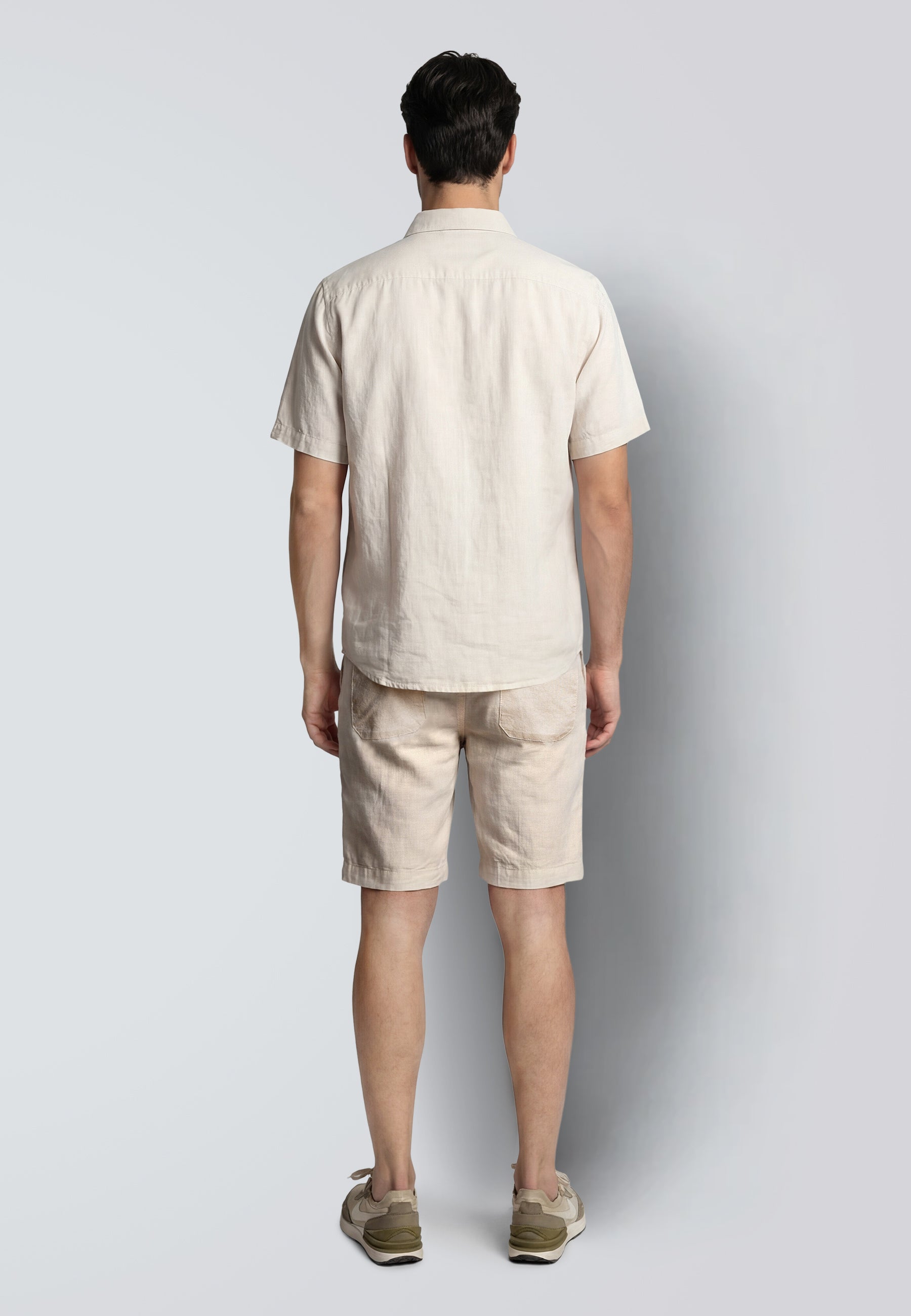 clean-cut-copenhagen-barcelona-shorts-herren-beige-leinen image 4