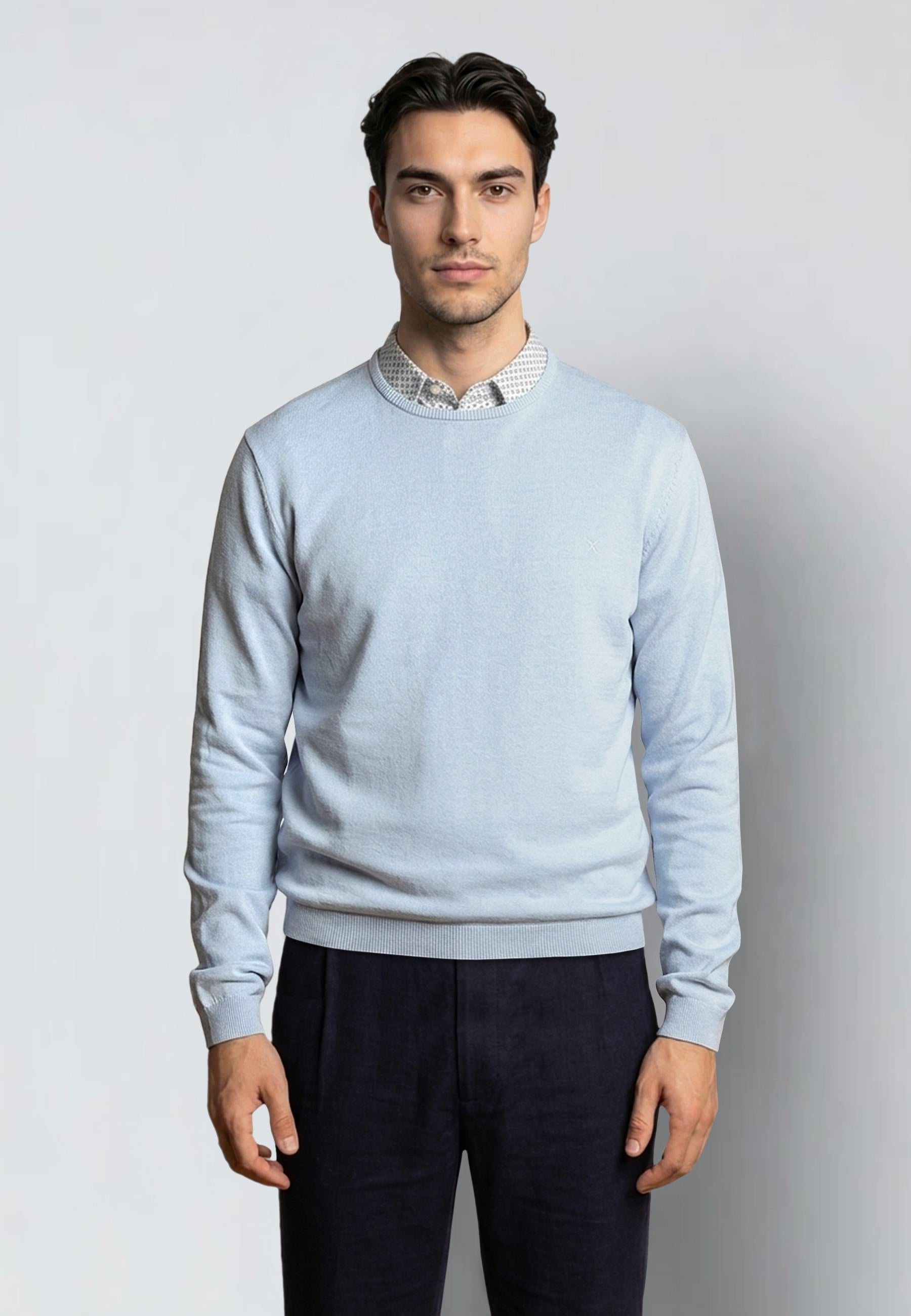 clean-cut-copenhagen-claude-strickpullover-hellblau-herren image 2