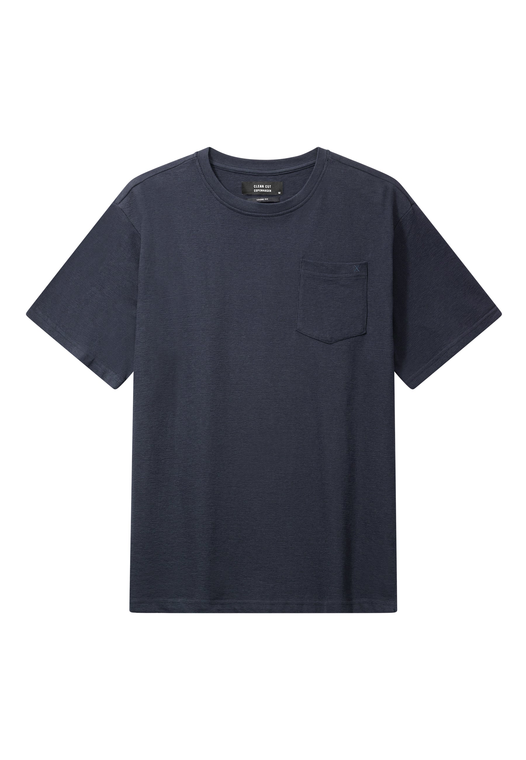 clean-cut-copenhagen-calton-t-shirt-herren-dunkelblau-brusttasche image 1