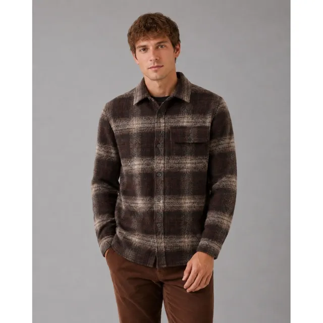 clean-cut-copenhagen-richard-overshirt-braun-kariert-wolle image 1