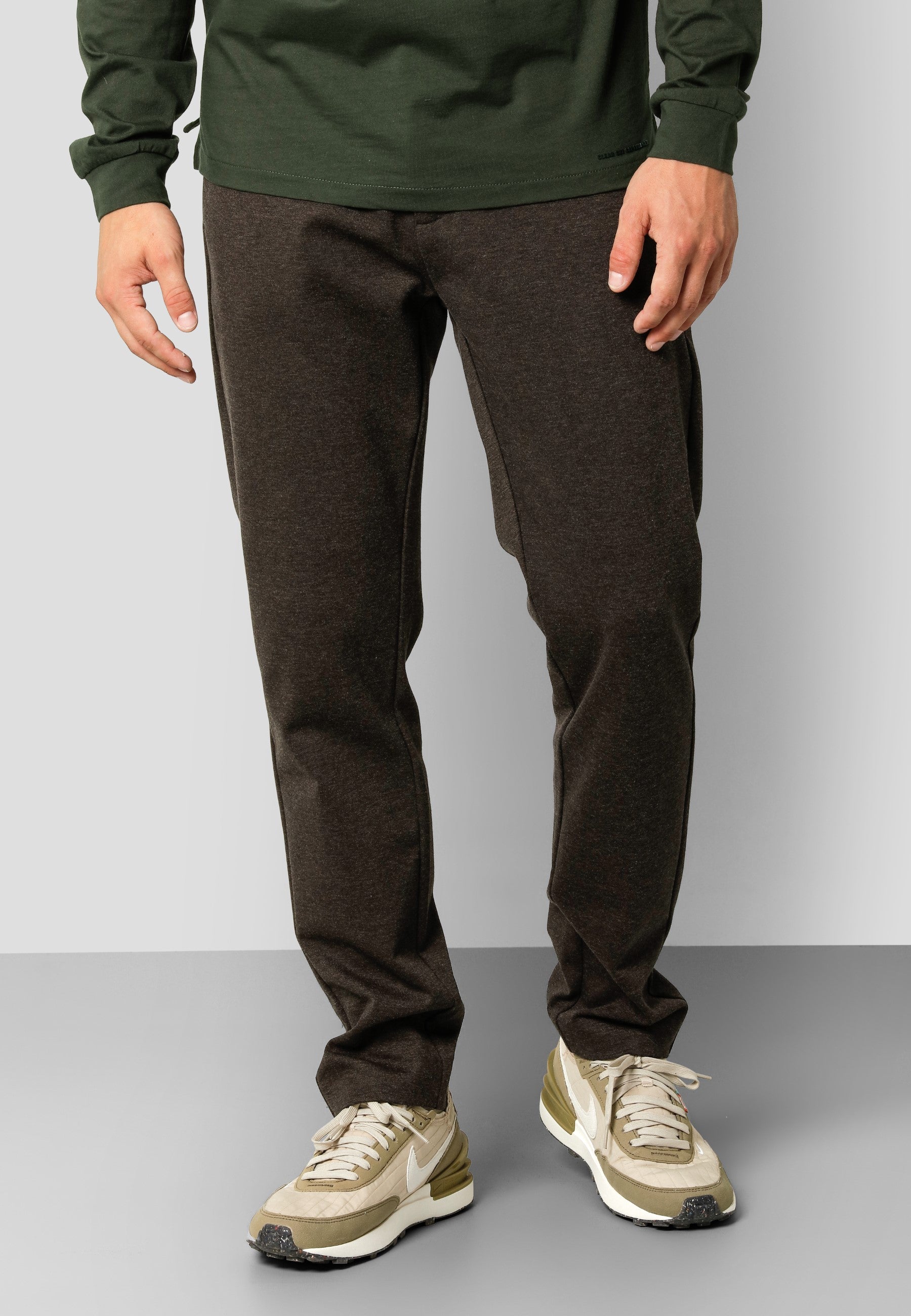 clean-cut-copenhagen-milano-jerseyhose-braun-melange-stretch image 1